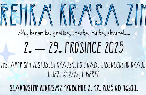 Křehká krása zimy plakát-Text